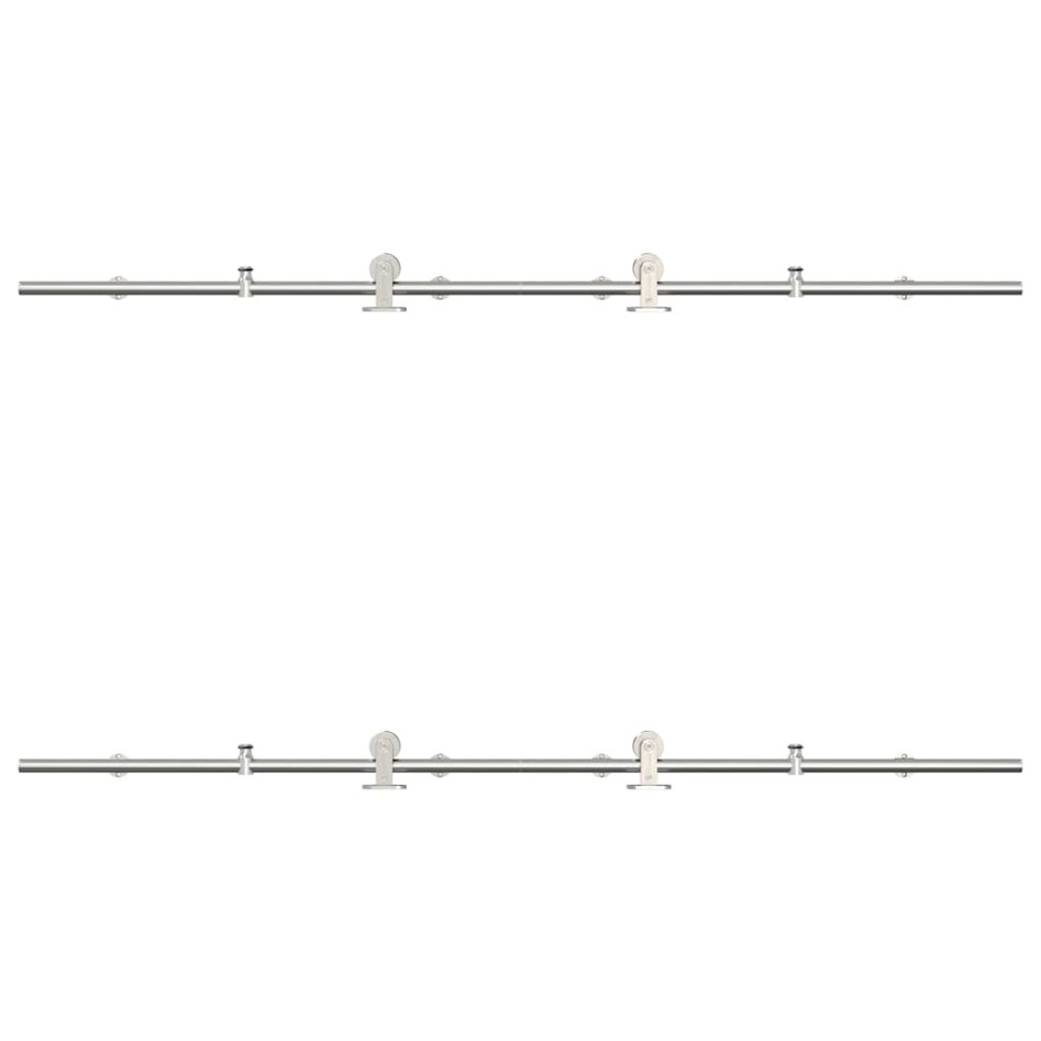Kit de herrajes para puerta corredera 183 cm acero