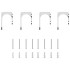 Kit de herrajes para puerta corredera 183 cm acero