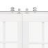 Kit de herrajes para puerta corredera 366 cm acero