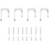 Kit de herrajes para puerta corredera 366 cm acero