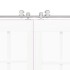 Kit de herrajes para puerta corredera 366 cm acero