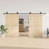 Kit de herrajes para puertas correderas acero negro 400