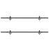 Kit de herrajes para puertas correderas acero negro 427