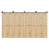 Kit de herrajes para puertas correderas acero negro 400