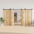 Kit de herrajes para puertas correderas acero negro 400