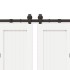 Kit de herrajes para puertas correderas acero negro 400