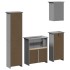 Juego de muebles de baño BODO 4 pzas madera maciza pino