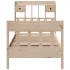 Estructura de cama sin colchón madera maciza de pino 90x190