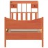 Estructura de cama sin colchón madera maciza marrón 90x190