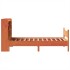 Estructura de cama sin colchón madera maciza marrón 90x190