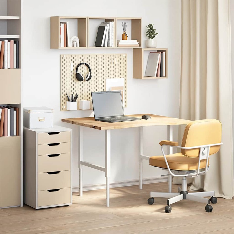 Tablero escritorio rectangular madera maciza roble sin