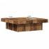 Mesa de centro madera de ingeniería envejecida 90x90x28