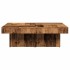 Mesa de centro madera de ingeniería envejecida 90x90x28
