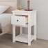 Mesitas de noche 2 uds madera maciza pino blanco 40x35x61,5