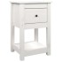 Mesitas de noche 2 uds madera maciza pino blanco 40x35x61,5