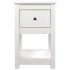 Mesitas de noche 2 uds madera maciza pino blanco 40x35x61,5