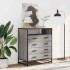 Cajonera de madera contrachapada gris sonoma 70x41x83,5