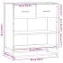 Aparador madera ingeniería roble Sonoma 68x35x76