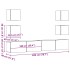 Muebles de TV de pared 6 uds madera vieja madera de