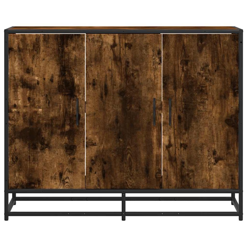 Aparador madera de ingeniería roble ahumado 94x35x76