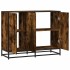 Aparador madera de ingeniería roble ahumado 94x35x76