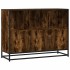 Aparador madera contrachapada color roble ahumado 100x35x76