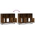 Aparador madera contrachapada color roble ahumado 100x35x76