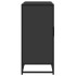 Aparador de madera de ingeniería negro 94x35x76