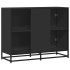 Aparador de madera de ingeniería negro 94x35x76