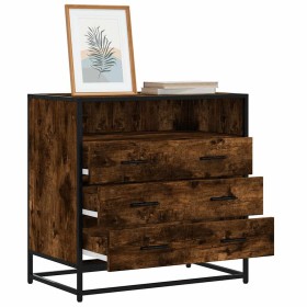 Cómoda de madera contrachapada roble ahumado 70x41x70