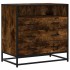 Cómoda de madera contrachapada roble ahumado 70x41x70