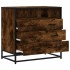 Cómoda de madera contrachapada roble ahumado 70x41x70