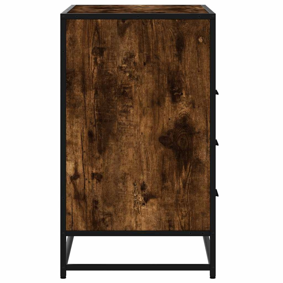 Cómoda de madera contrachapada roble ahumado 70x41x70