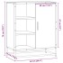 Aparador de madera de ingeniería roble marrón 62x35x76