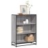 Estantería madera ingeniería gris sonoma 80,5x35x107,5