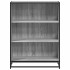Estantería madera ingeniería gris sonoma 80,5x35x107,5