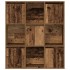 Estantería madera de ingeniería color envejecido 89x24x101,5