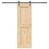 Puerta corredera con herrajes madera maciza de pino 70x210