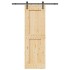 Puerta corredera con herrajes madera maciza de pino 70x210
