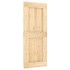 Puerta corredera con herrajes madera maciza de pino 85x210