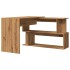 Escritorio de esquina madera contrachapada 200,5x50x76