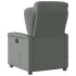 Sillón de masaje reclinable de tela gris