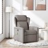 Sillón de masaje reclinable de tela gris