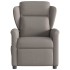 Sillón de masaje reclinable de tela gris