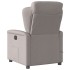 Sillón de masaje reclinable de tela gris