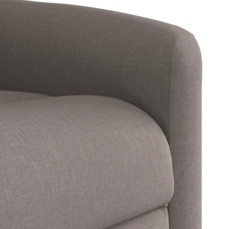 Sillón de masaje reclinable de tela gris