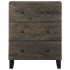 Aparadores 2 uds. madera maciza de mango negro 60x33x75