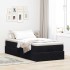 Estructura cama otomana colchón terciopelo negro 90x200