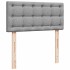 Cama otomana con colchón gris claro 100x200 cm