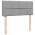 Cama otomana con colchón gris claro 120x200 cm